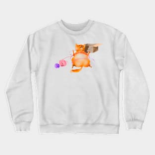 red cat Crewneck Sweatshirt